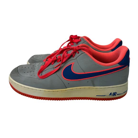 Nike Air Force 1 Low Men’s Sneakers sz 13 Wolf Gray Game Royal Punch #M123 - Picture 2 of 7